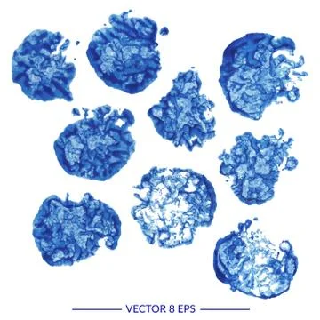 Vector watercolor blots Stock Illustration