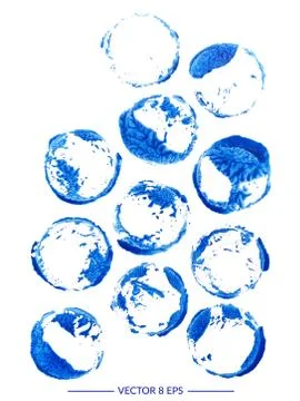 Vector watercolor blots Stock Illustration