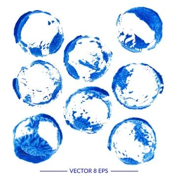 Vector watercolor blots Stock Illustration
