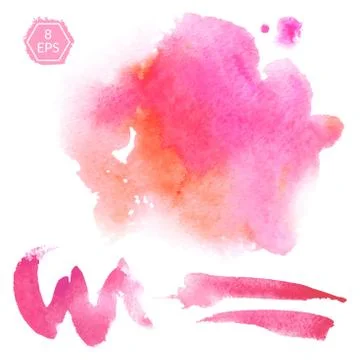 Vector. Watercolor blots. Stock-Illustration