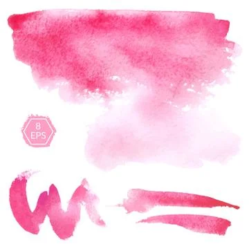 Vector. Watercolor blots. Stock Illustration