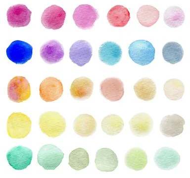 Vector watercolor blots Stock-Illustration