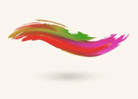 Vector watercolor brush stroke. Stock Illustration