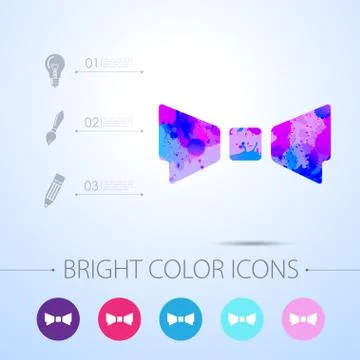 Vector watercolor icon Stock Illustration