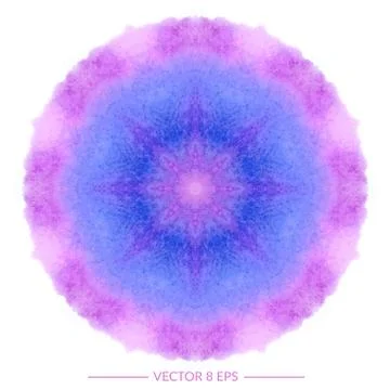 Vector watercolor mandala Stock Illustration