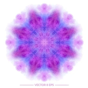 Vector watercolor mandala Stock Illustration