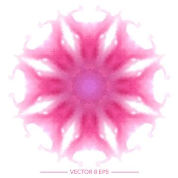 Vector watercolor mandala Stock Illustration
