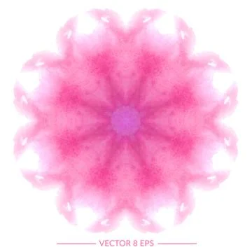 Vector watercolor mandala Stock Illustration