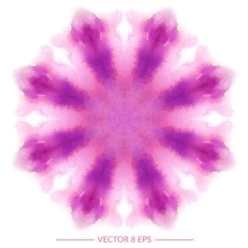 Vector watercolor mandala Stock Illustration