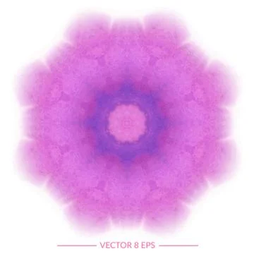 Vector watercolor mandala Stock Illustration