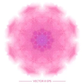 Vector watercolor mandala Stock Illustration