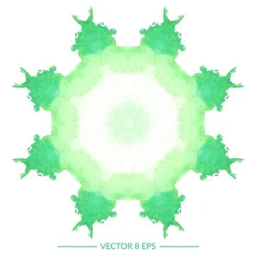 Vector watercolor mandala Stock Illustration