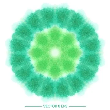 Vector watercolor mandala Stock Illustration