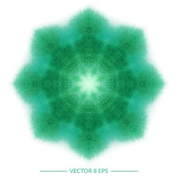 Vector watercolor mandala Stock Illustration