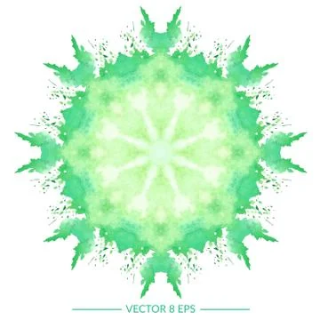 Vector watercolor mandala Stock Illustration