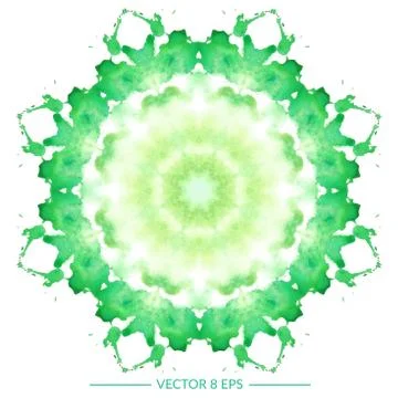 Vector watercolor mandala Stock Illustration