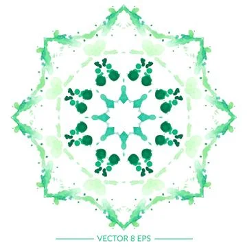Vector watercolor mandala Stock Illustration
