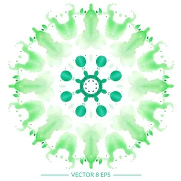 Vector watercolor mandala Stock Illustration