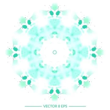 Vector watercolor mandala Stock Illustration