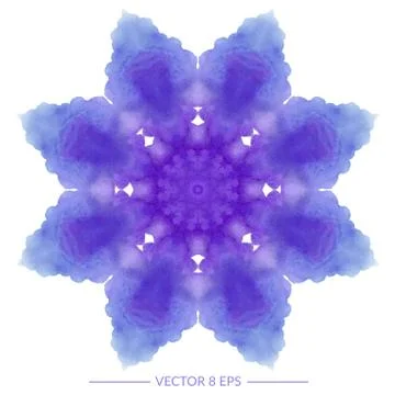 Vector watercolor mandala Stock Illustration
