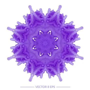 Vector watercolor mandala Stock Illustration