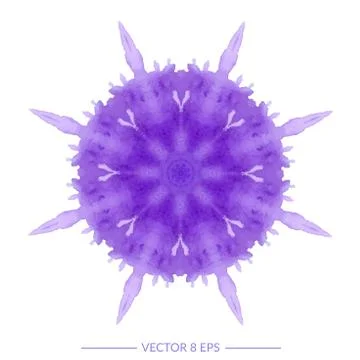 Vector watercolor mandala Stock Illustration