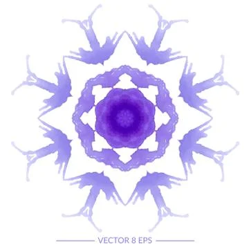 Vector watercolor mandala Stock Illustration