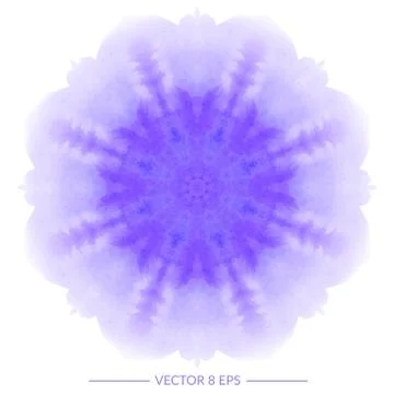 Vector watercolor mandala Illustrazione stock