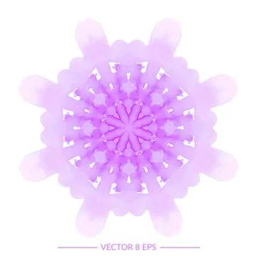 Vector watercolor mandala Stock Illustration