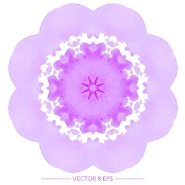 Vector watercolor mandala Stock Illustration