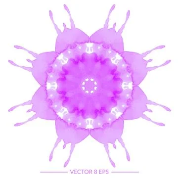 Vector watercolor mandala Stock Illustration