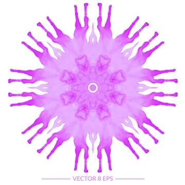 Vector watercolor mandala Stock Illustration