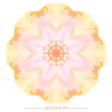 Vector watercolor mandala Stock Illustration