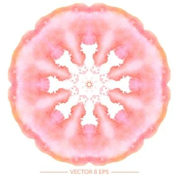 Vector watercolor mandala Stock Illustration