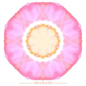 Vector watercolor mandala Stock Illustration