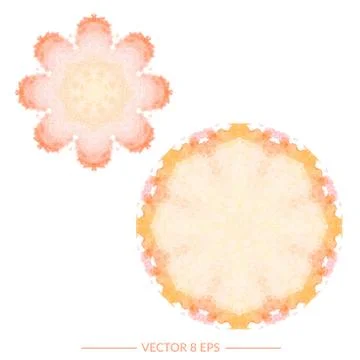 Vector watercolor mandala Stock Illustration