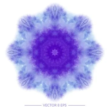 Vector watercolor mandala Stock Illustration