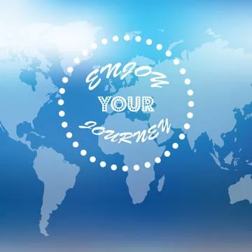 Vector watercolor map, web and mobile template Stock Illustration