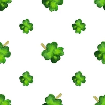 Vector watercolor seamless pattern. Stock Illustration