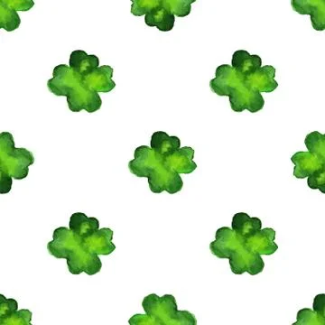 Vector watercolor seamless pattern. Stock Illustration