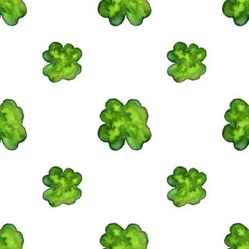 Vector watercolor seamless pattern. Stock Illustration