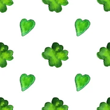 Vector watercolor seamless pattern. Stock Illustration