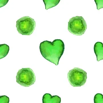 Vector watercolor seamless pattern. Stock Illustration