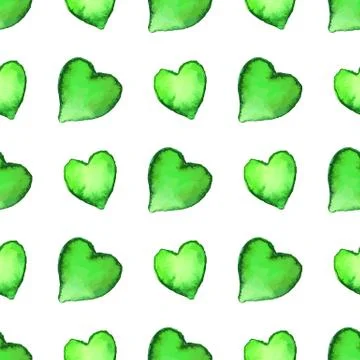 Vector watercolor seamless pattern. Stock Illustration