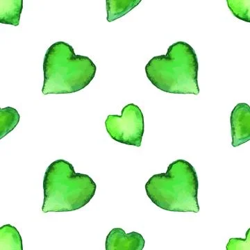 Vector watercolor seamless pattern. Stock Illustration