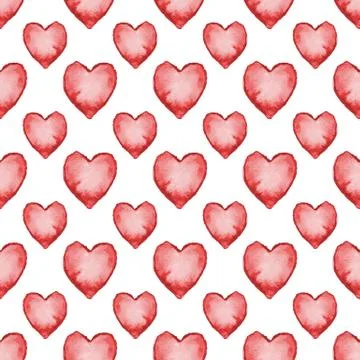 Vector watercolor seamless pattern. Stock Illustration