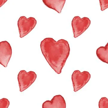 Vector watercolor seamless pattern. Stock Illustration