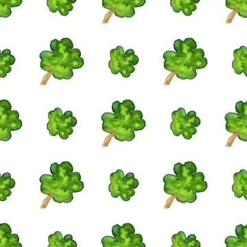 Vector watercolor seamless pattern. Stock Illustration