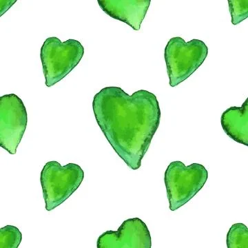 Vector watercolor seamless pattern. Stock Illustration