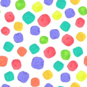 Vector Watercolor Spectrum Seamless Pattern Stock Illustration